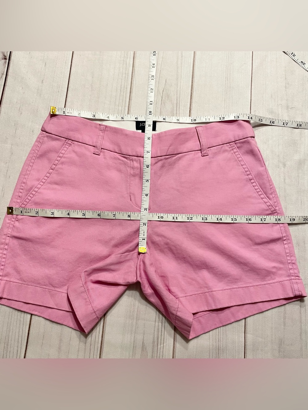 J. Crew 5” Chino Shorts Women’s 0 Pink Cotton Mid Rise Pockets Preppy Casual - Picture 5 of 8